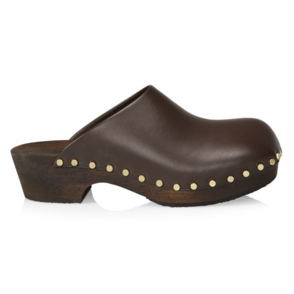 Khaite Lucca Studded Leather Clogs - Picture 14 of 16